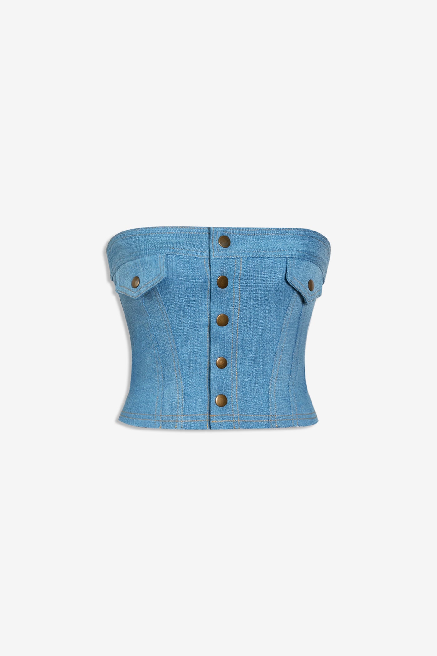 KENNY TOP MND corset, denim, top, y2k