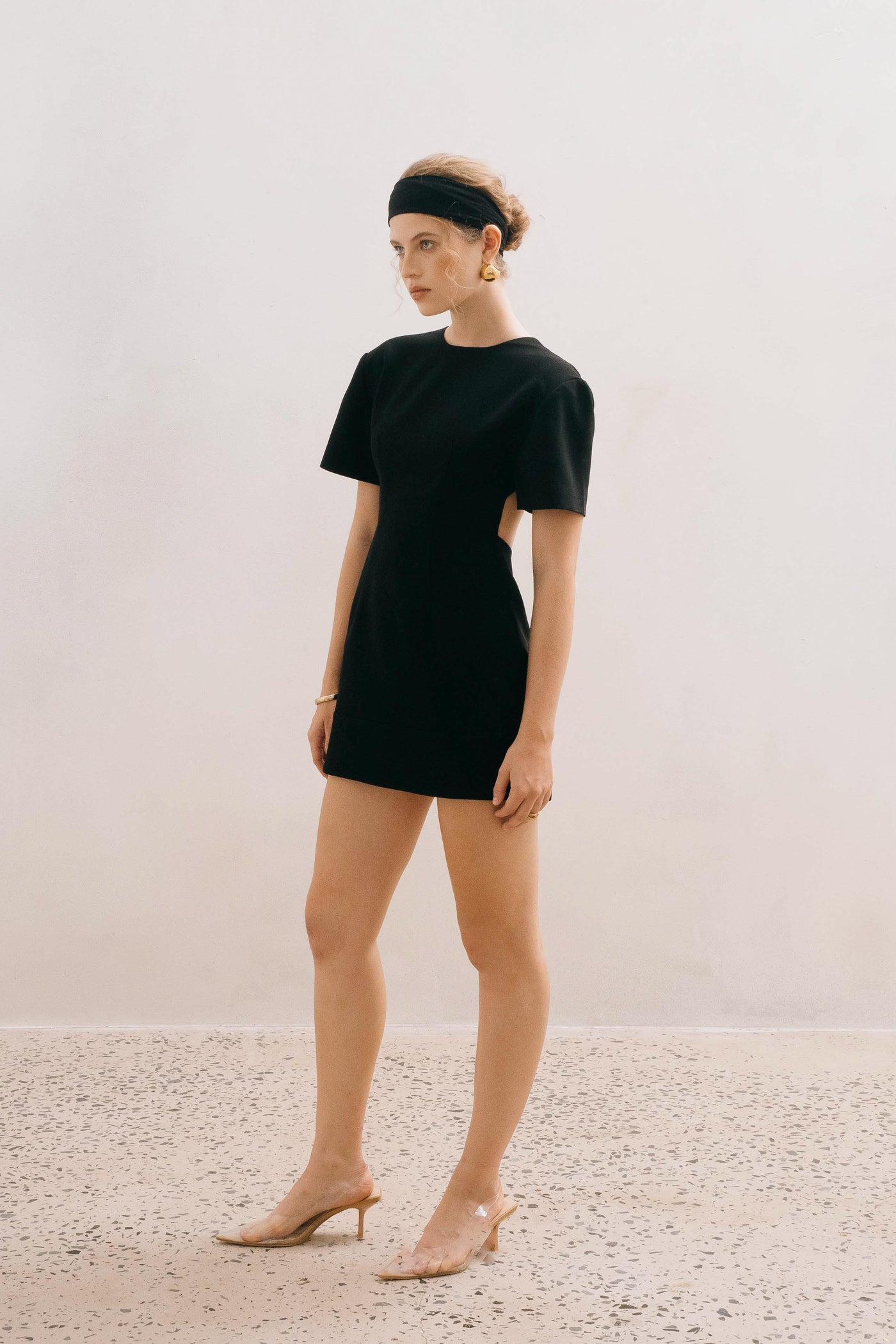 PAMINA MINIDRESS - BLACK MND dress, newarrival