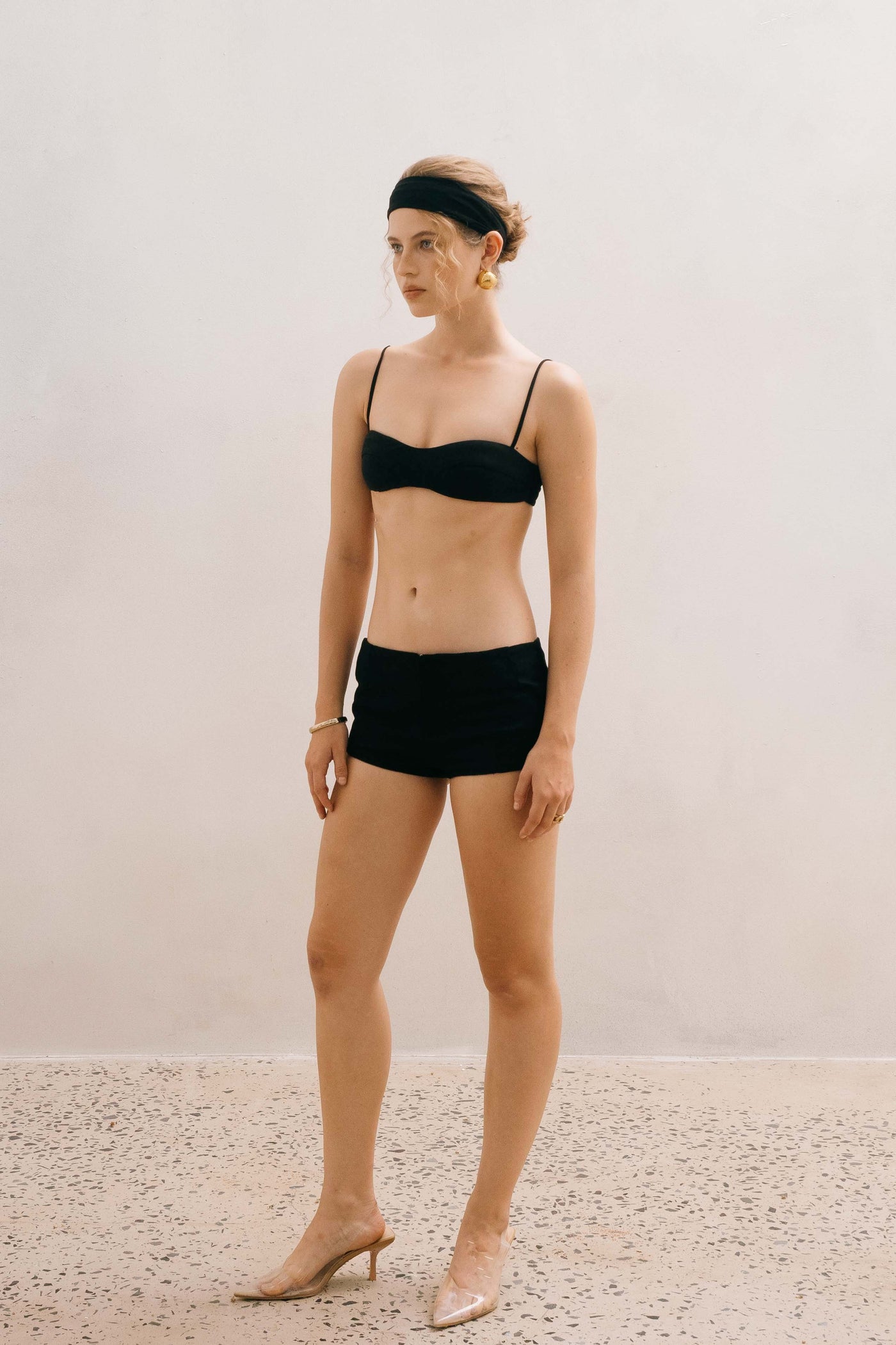 TERRA LINEN SHORT - BLACK MND newarrival