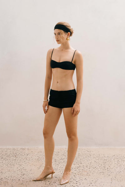 TERRA LINEN SHORT - BLACK MND newarrival