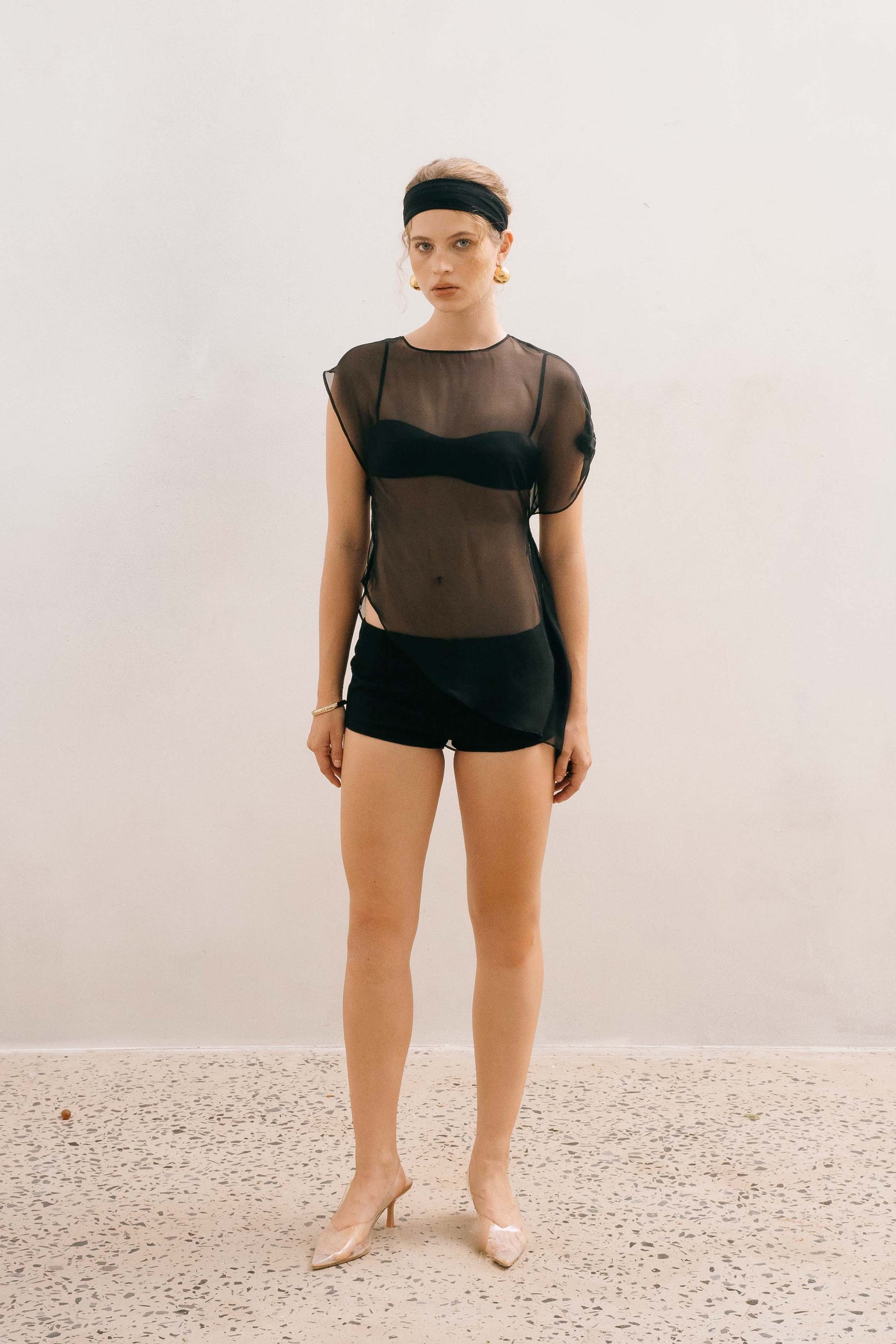 TERRA LINEN SHORT - BLACK MND newarrival